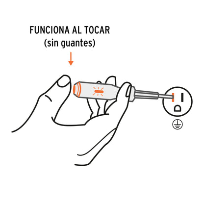 Probador de circuitos corriente alterna 14 cm