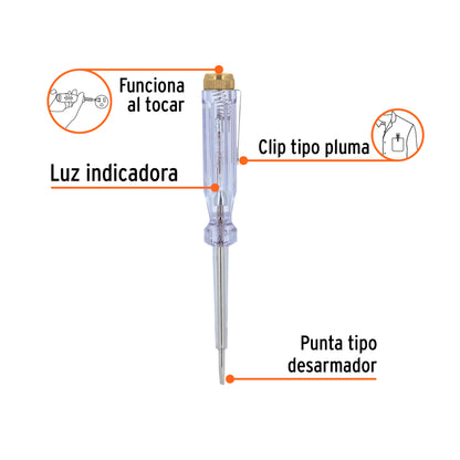 Probador de circuitos corriente alterna 14 cm