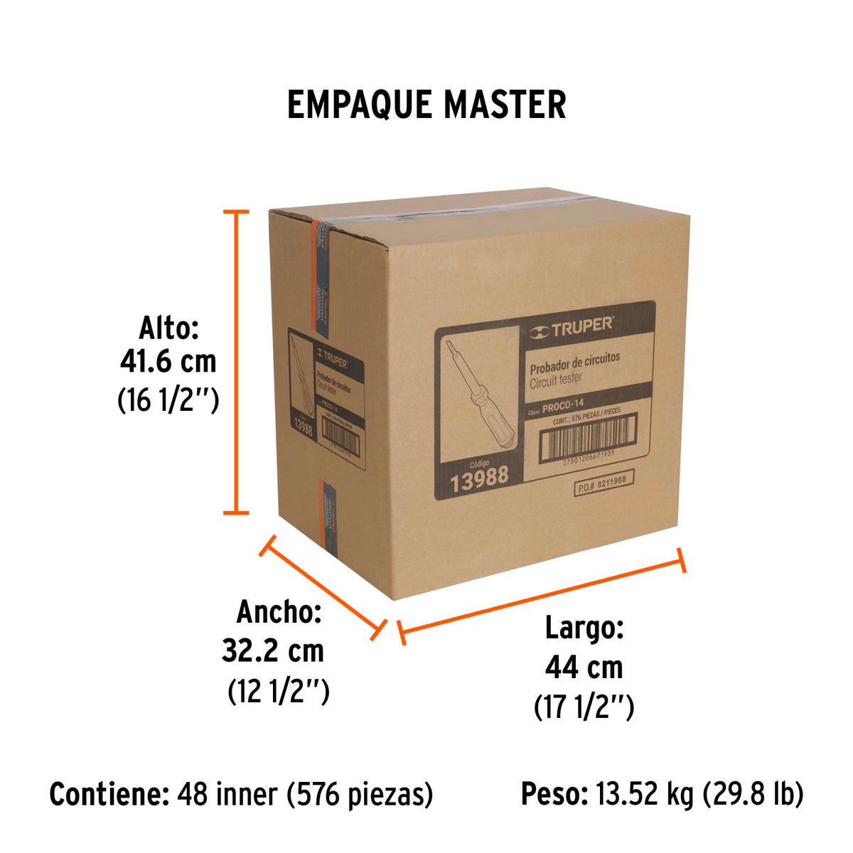 Probador de circuitos corriente alterna 14 cm