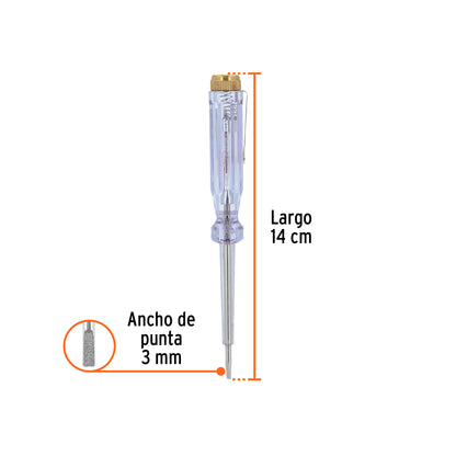 Probador de circuitos corriente alterna 14 cm