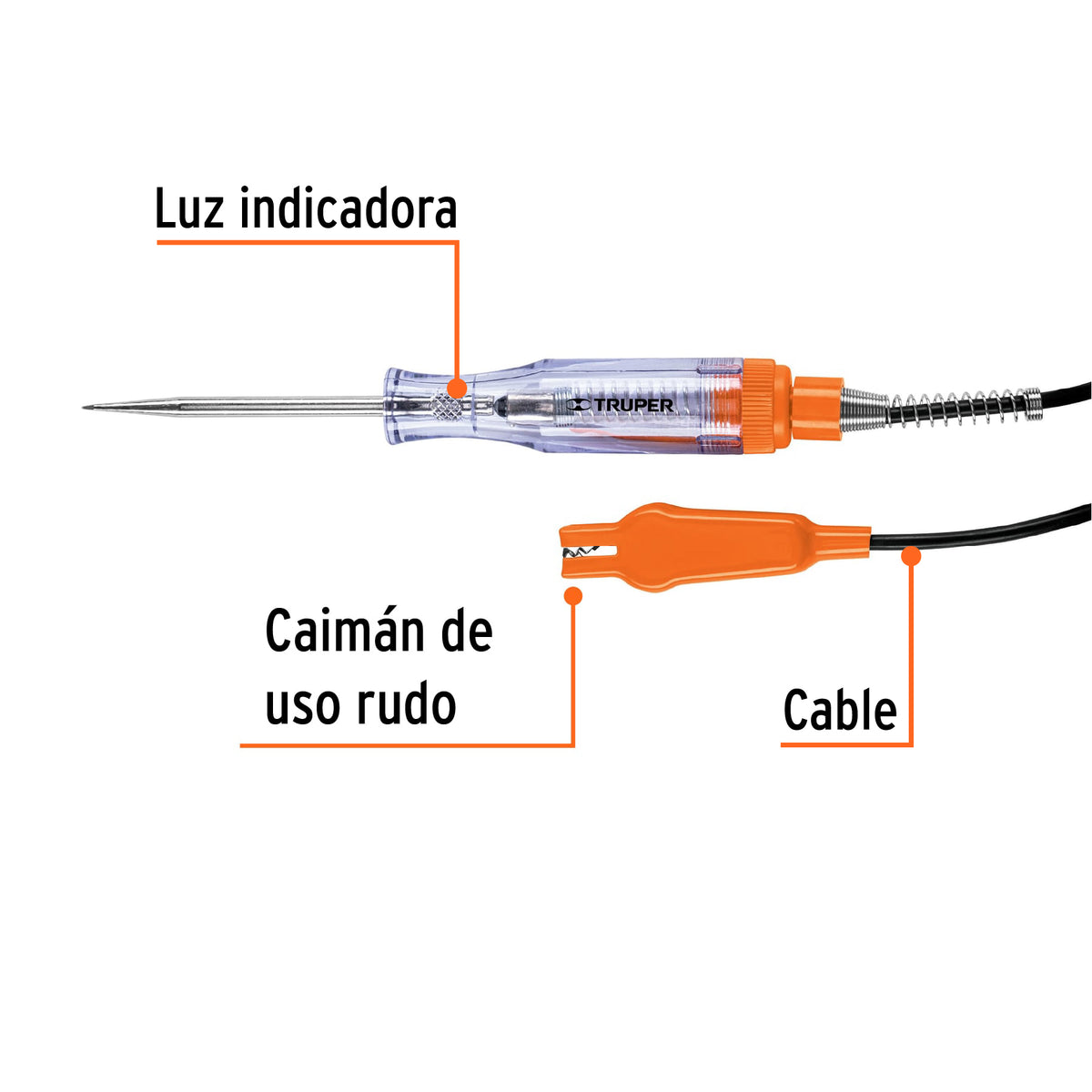 Probador de circuitos directa 20 cm caimán