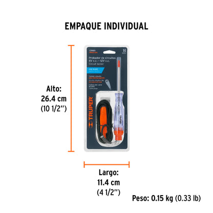 Probador de circuitos directa 20 cm caimán