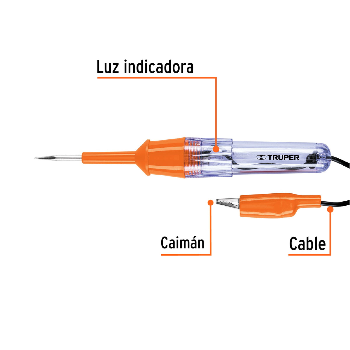 Probador de circuitos corriente directa 20 cm