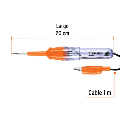 Probador de circuitos corriente directa 20 cm