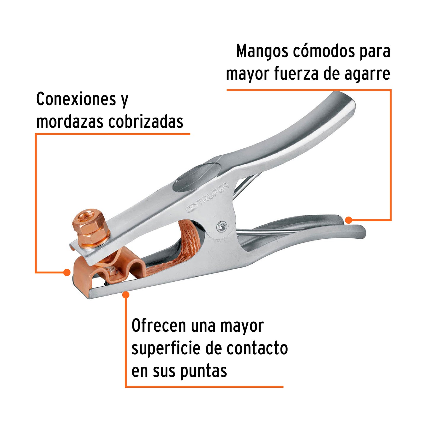 Pinza para tierra de 300 A
