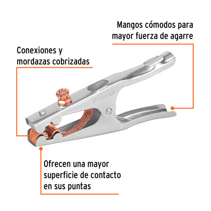 Tenaza polo tierra 500 amperios
