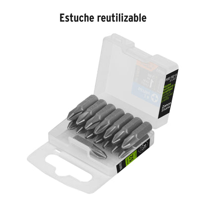 Puntas de Cruz PH2 de 1"  Estuche con 15 unidades