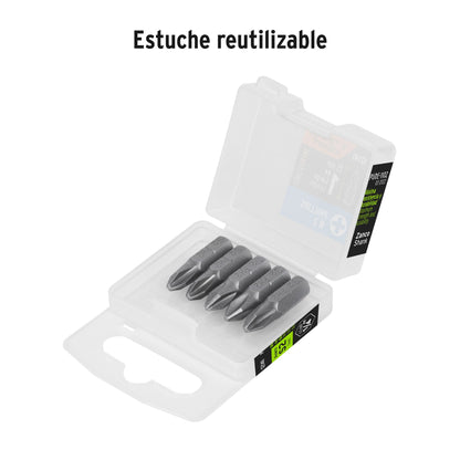 Puntas de Cruz PH2 de 1" Estuche con 5 unidades
