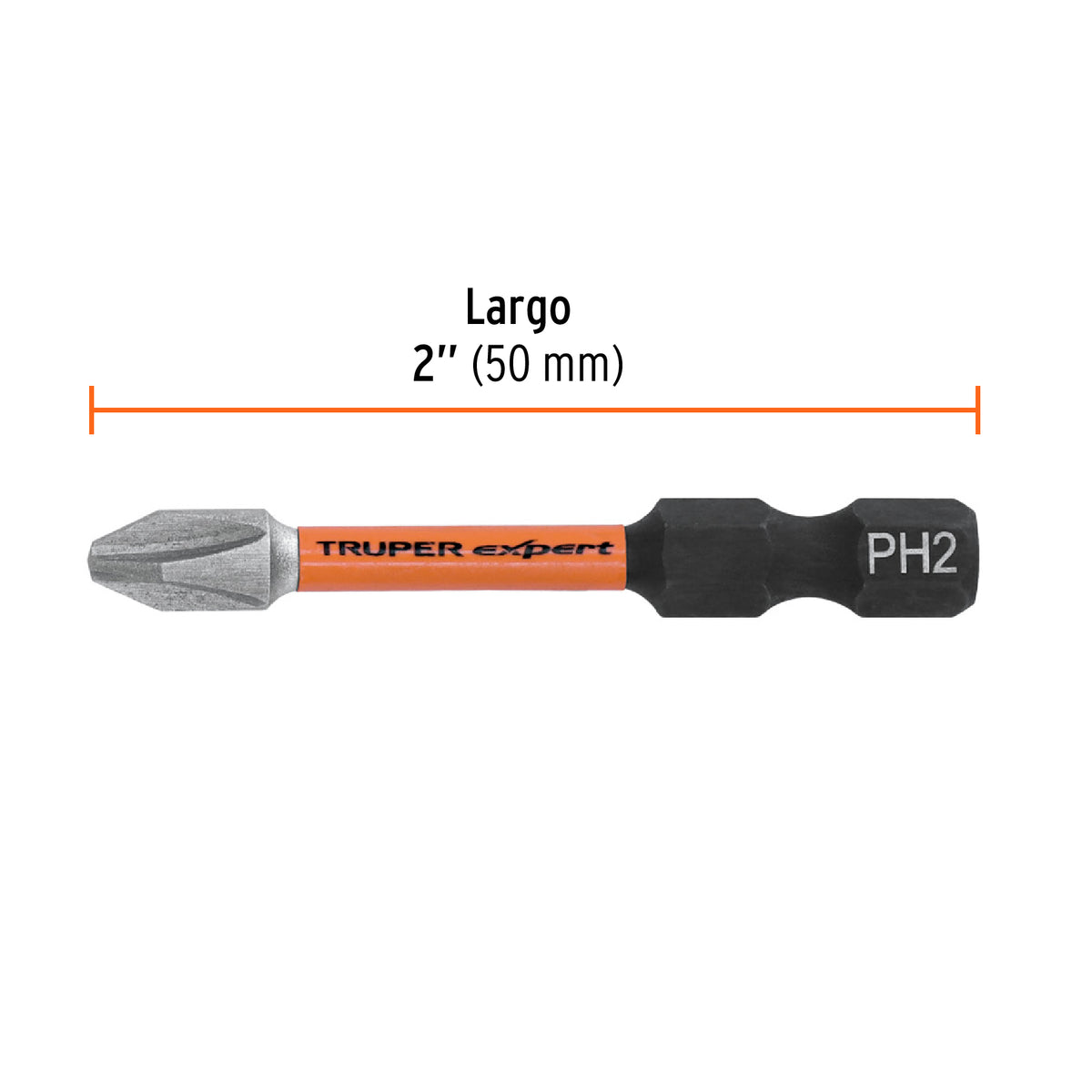 Estuche con 50 puntas de cruz PH2 de impacto largo 2" · vista 4