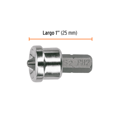 Puntas de Cruz PH2 para Pared – Estuche con 5 unidades