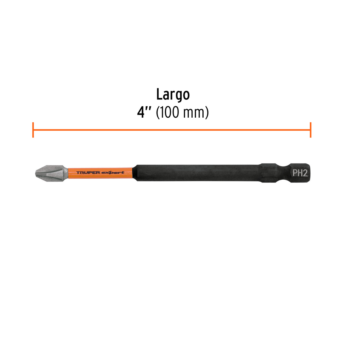 Estuche con 5 puntas de cruz PH2 de impacto largo 4" · vista 4