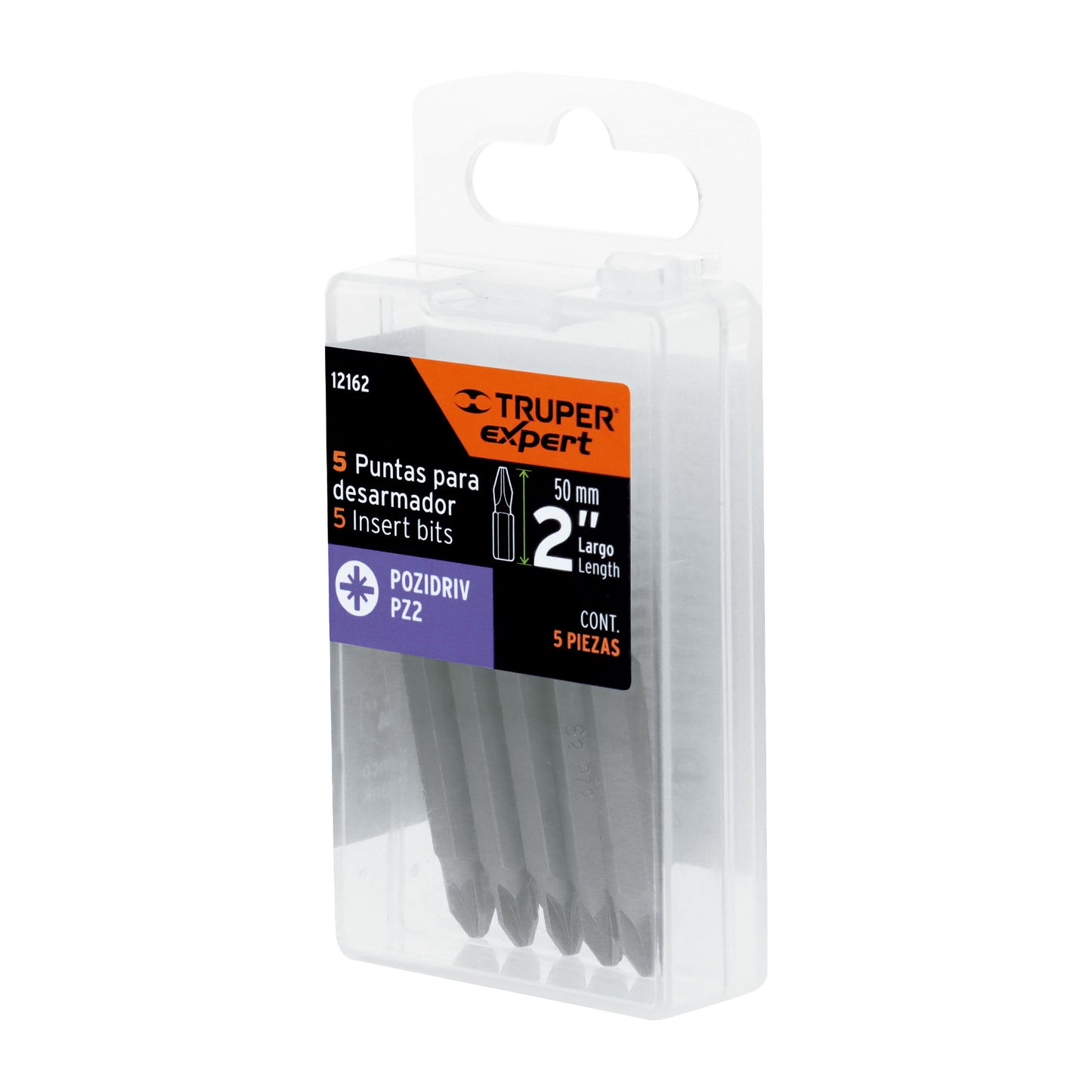 Puntas Pozidriv PZ2 Largas Estuche con 5 unidades