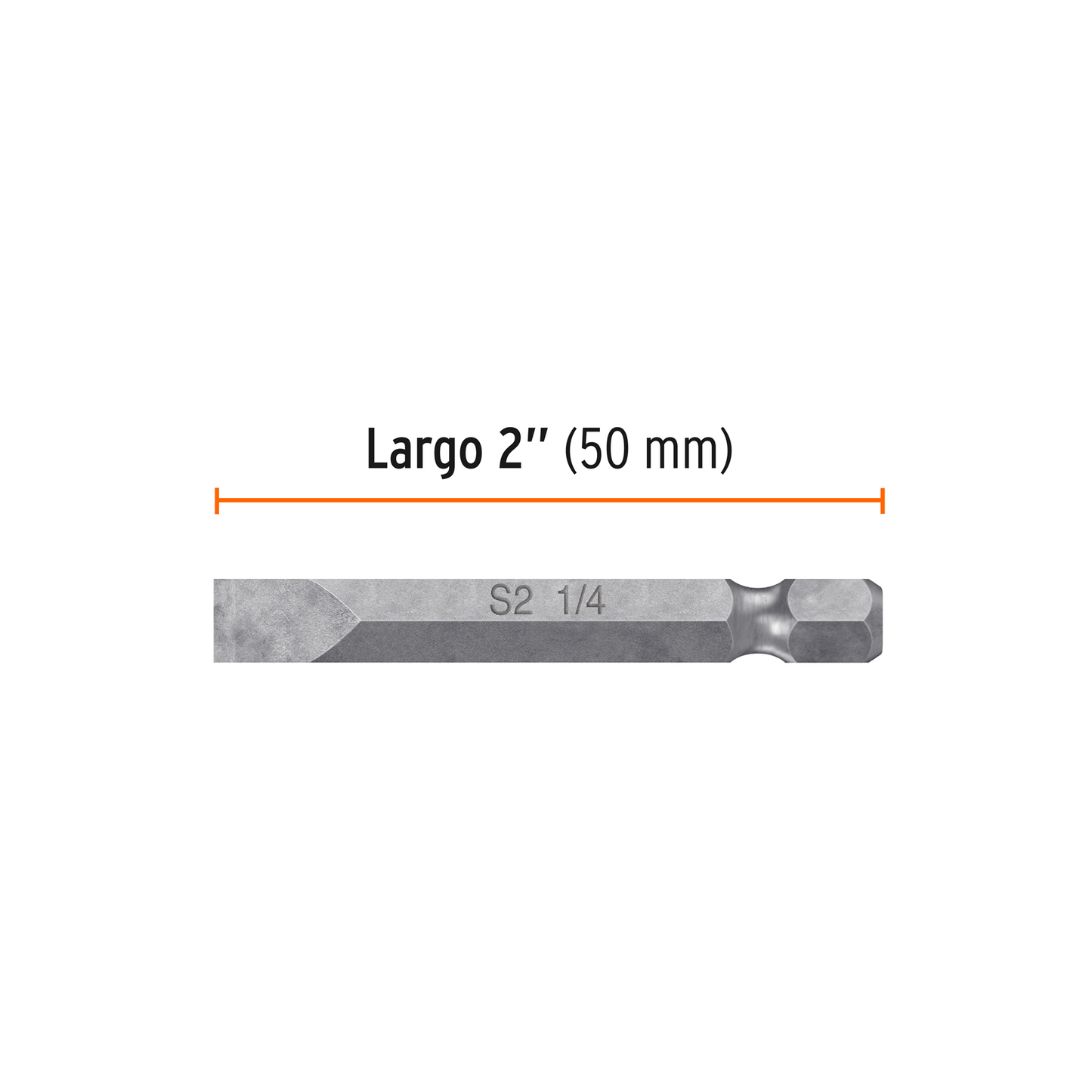 Puntas Planas de 1/4"  Estuche con 5 unidades