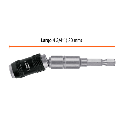 Extensión magnética articulada 4 3/4pulg. para puntas