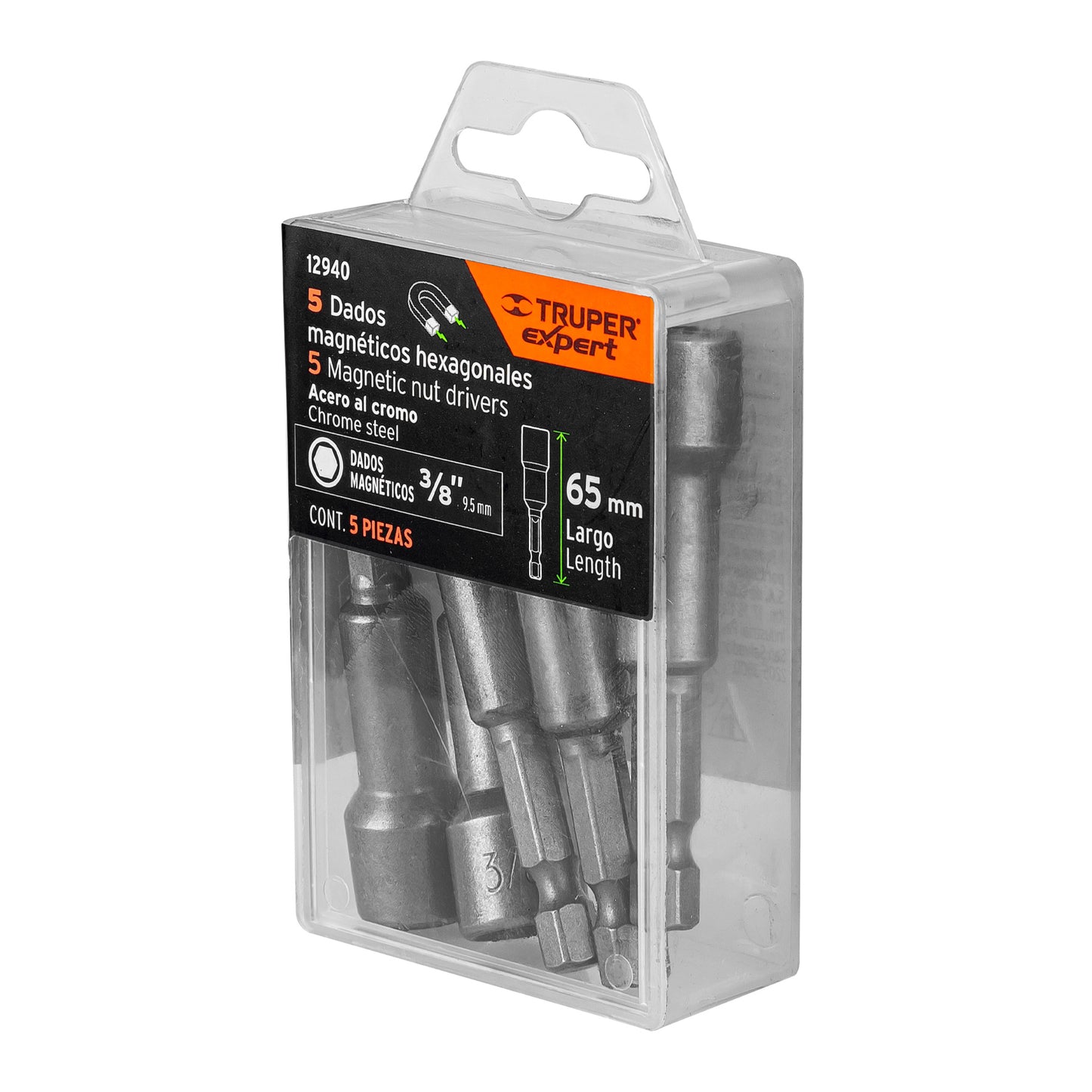 Dados Magnéticos de 5/16" Estuche con 5 unidades