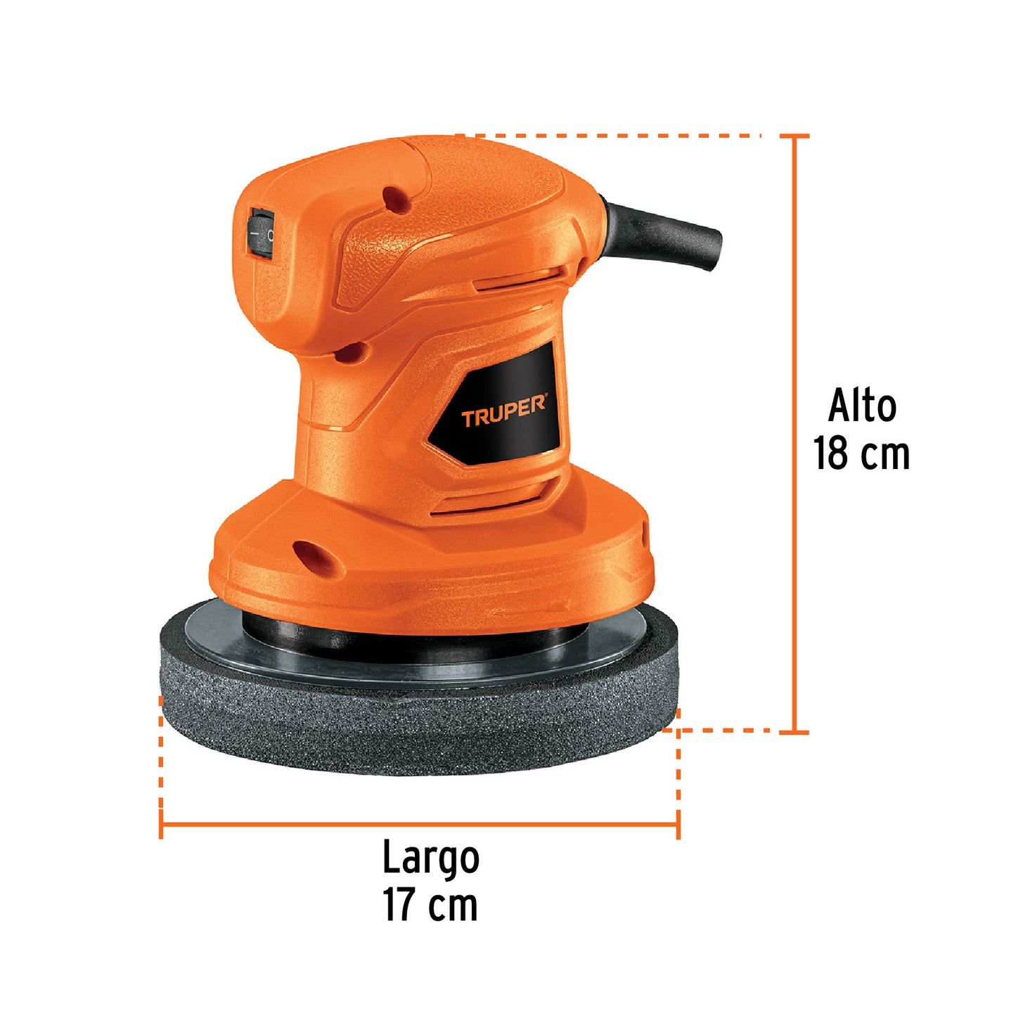 Pulidora roto-orbital compacta 6 pulg 45W - SKU 102633
