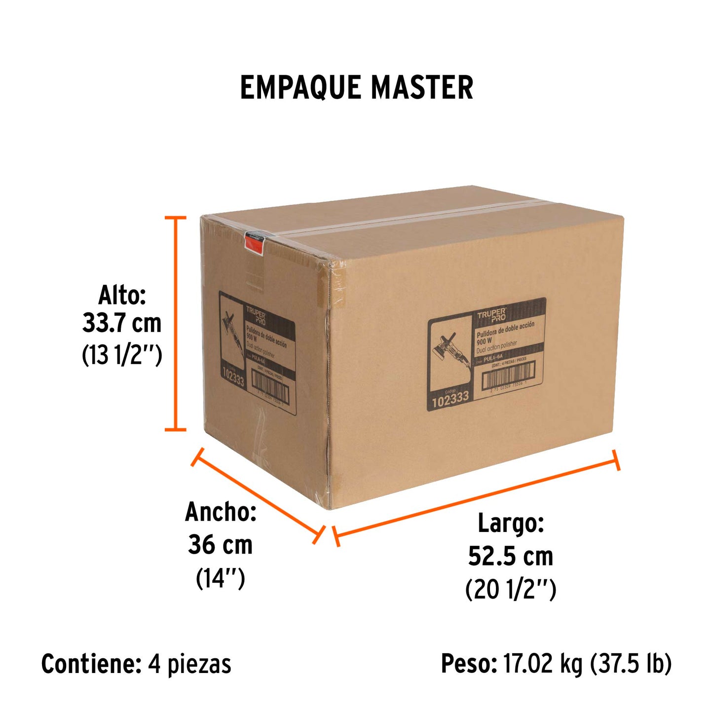 Pulidora doble accion 6 pulg 900W - SKU 102333