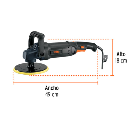 Pulidora rotativa 7 pulg 1200W INDUSTRIAL - SKU 16673