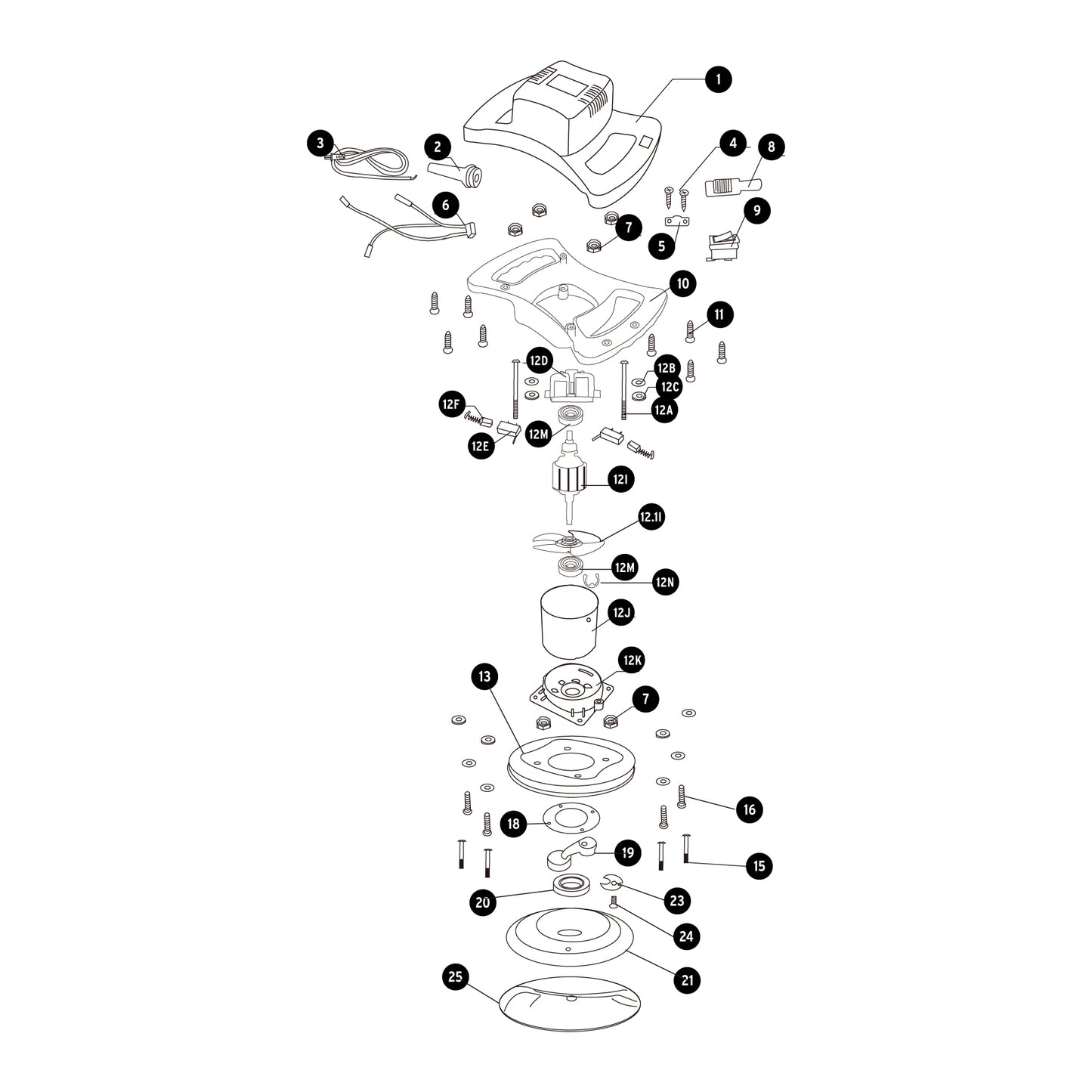 Pulidora roto-orbital 10 pulg 110W - SKU 26400