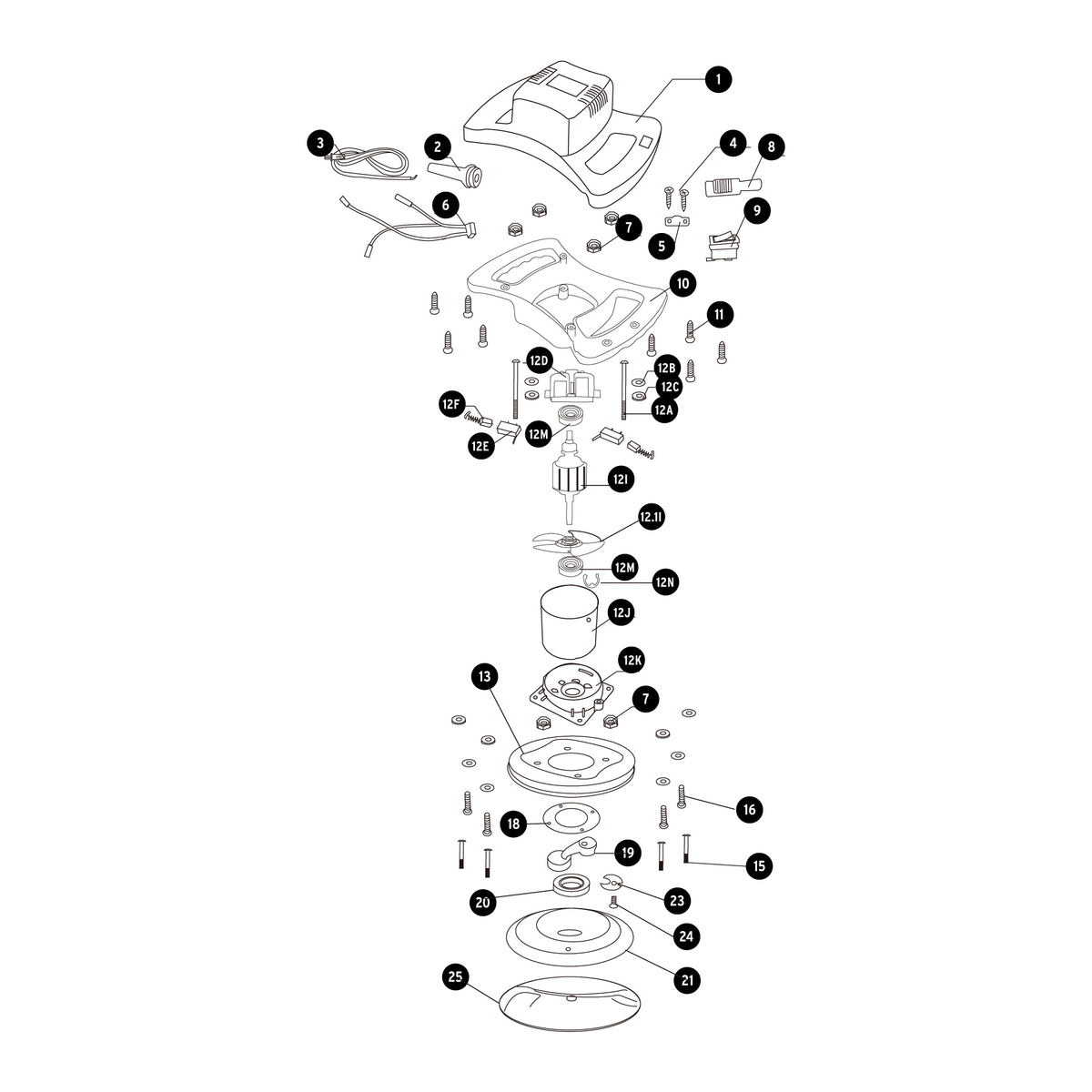 Pulidora roto-orbital 10 pulg 110W - SKU 26400