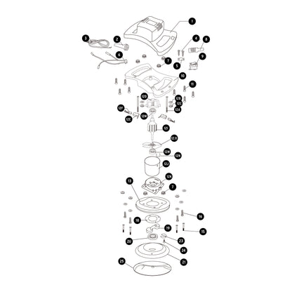 Pulidora roto-orbital 10 pulg 110W - SKU 26400