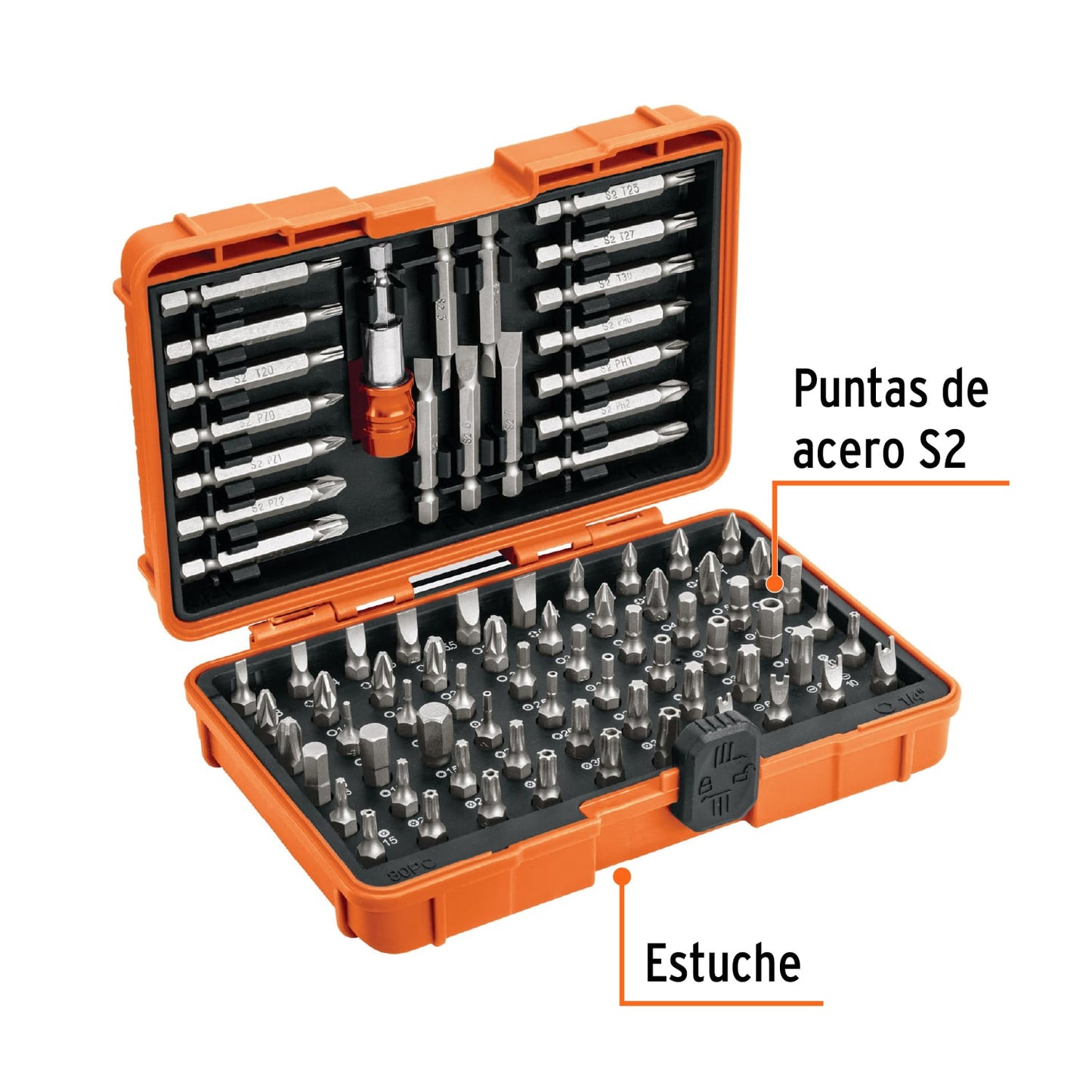 Juego de puntas mixtas 1pulg. y 2pulg.