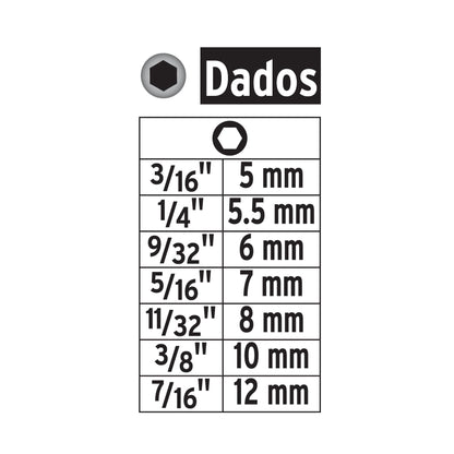 Juego de 14 Dados Magnéticos para Taladro
