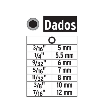 Juego de 14 Dados para Taladro