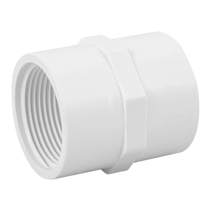 Adaptador hembra de PVC cédula 40 de 1 1/4 pulgadas con rosca NPT