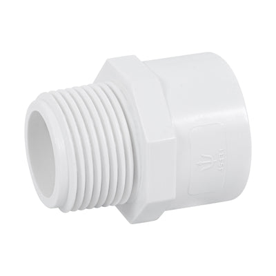 Adaptador macho de PVC cédula 40 de 1 pulgada con rosca NPT