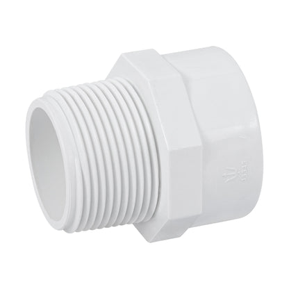 Adaptador macho de PVC cédula 40 de 1 1/4 pulgadas con rosca NPT