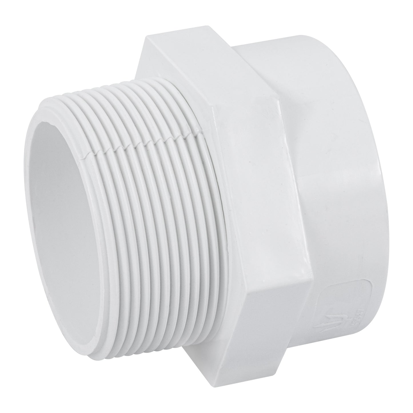 Adaptador macho de PVC de 2 pulgadas con rosca NPT