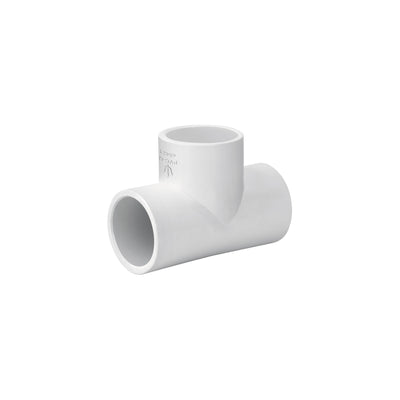 Tee sencilla de PVC cédula 40 de 3/4 pulgada para tubería