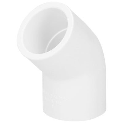Codo de PVC de 1/2 pulgada a 45 grados