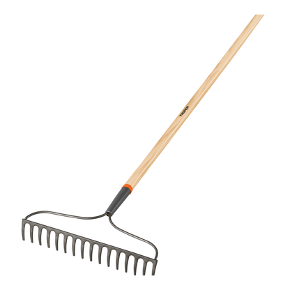 Rastrillo jardinero Classic de 16 dientes con mango de 54 pulgadas