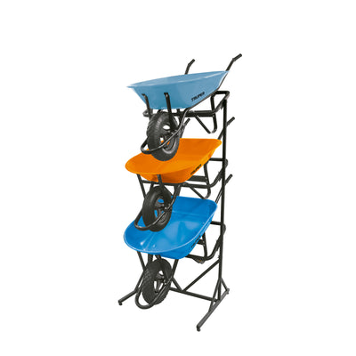 Rack para 3 carretillas estibadas en acero