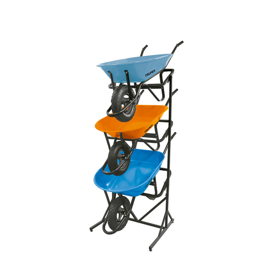 Rack para 3 carretillas estibadas en acero