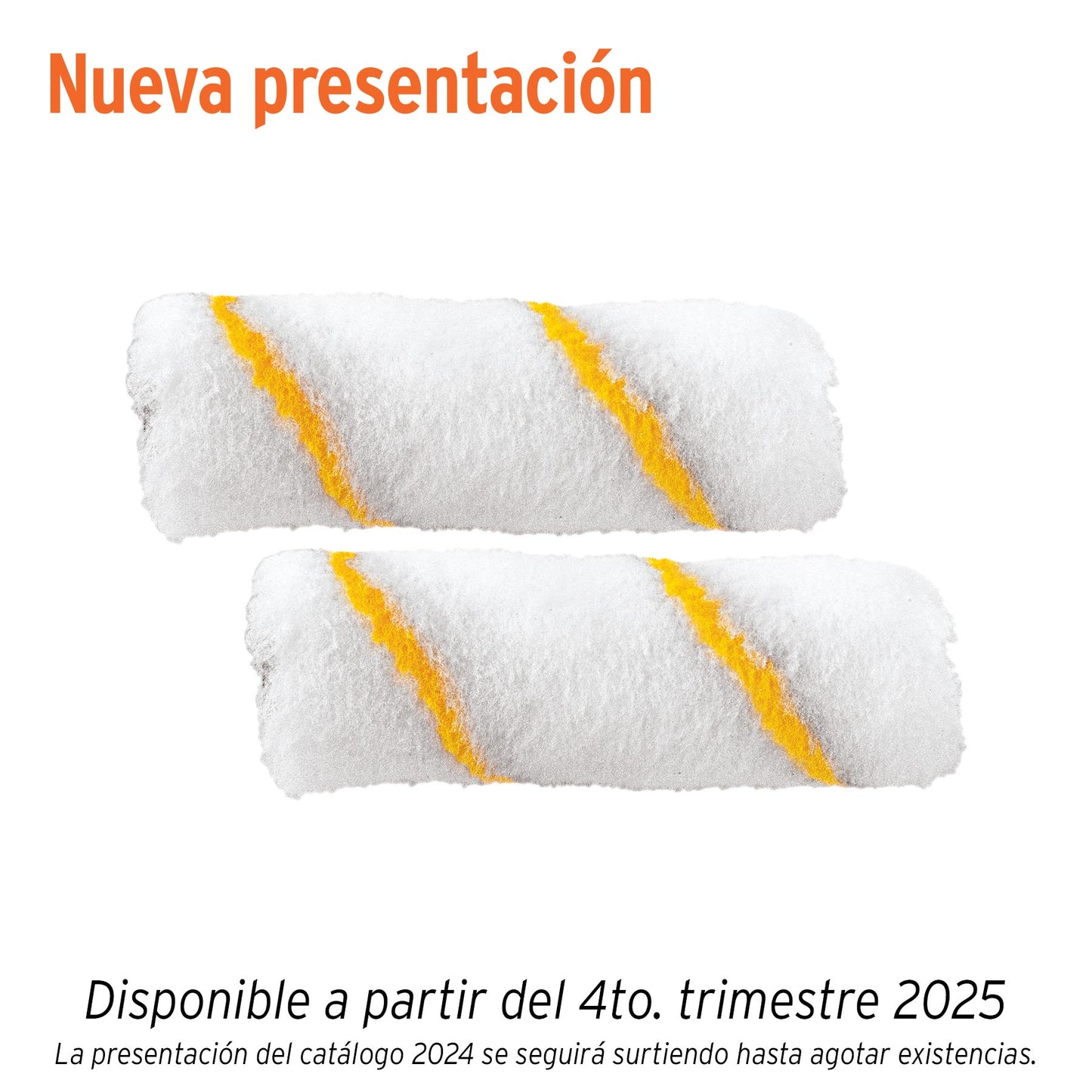 Felpas para mini rodillo de 4 pulgadas por 3/8 de poliéster