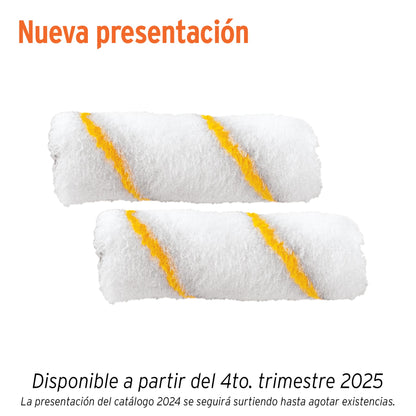 Felpas para mini rodillo de 4 pulgadas por 3/8 de poliéster