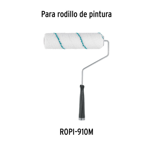 Felpa para rodillo de 9 pulgadas por 3/8 de microfibra para superficies lisas y poco rugosas