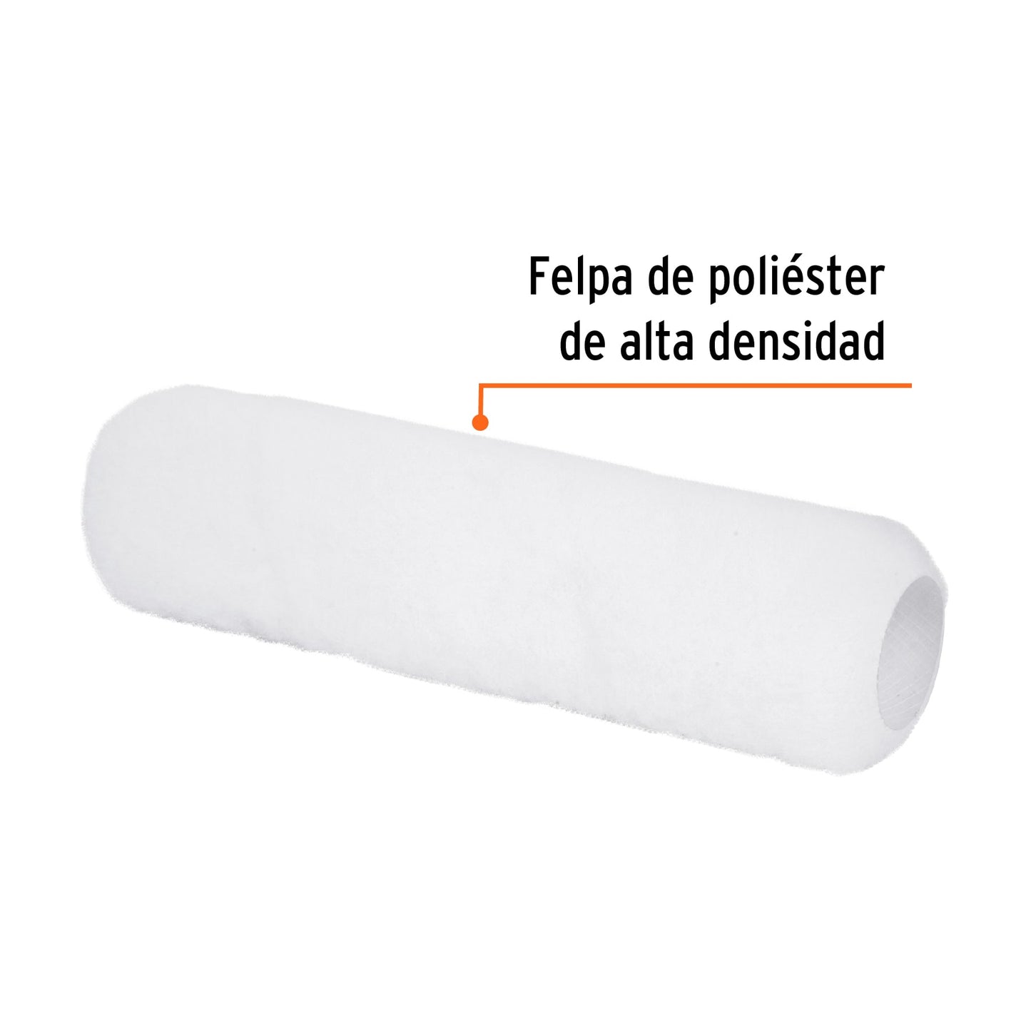Felpa para rodillo de 9 pulgadas por 3/8 para superficies lisas