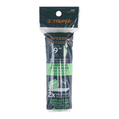 Felpa para rodillo de 9 pulgadas por 5/8 para superficies poco rugosas