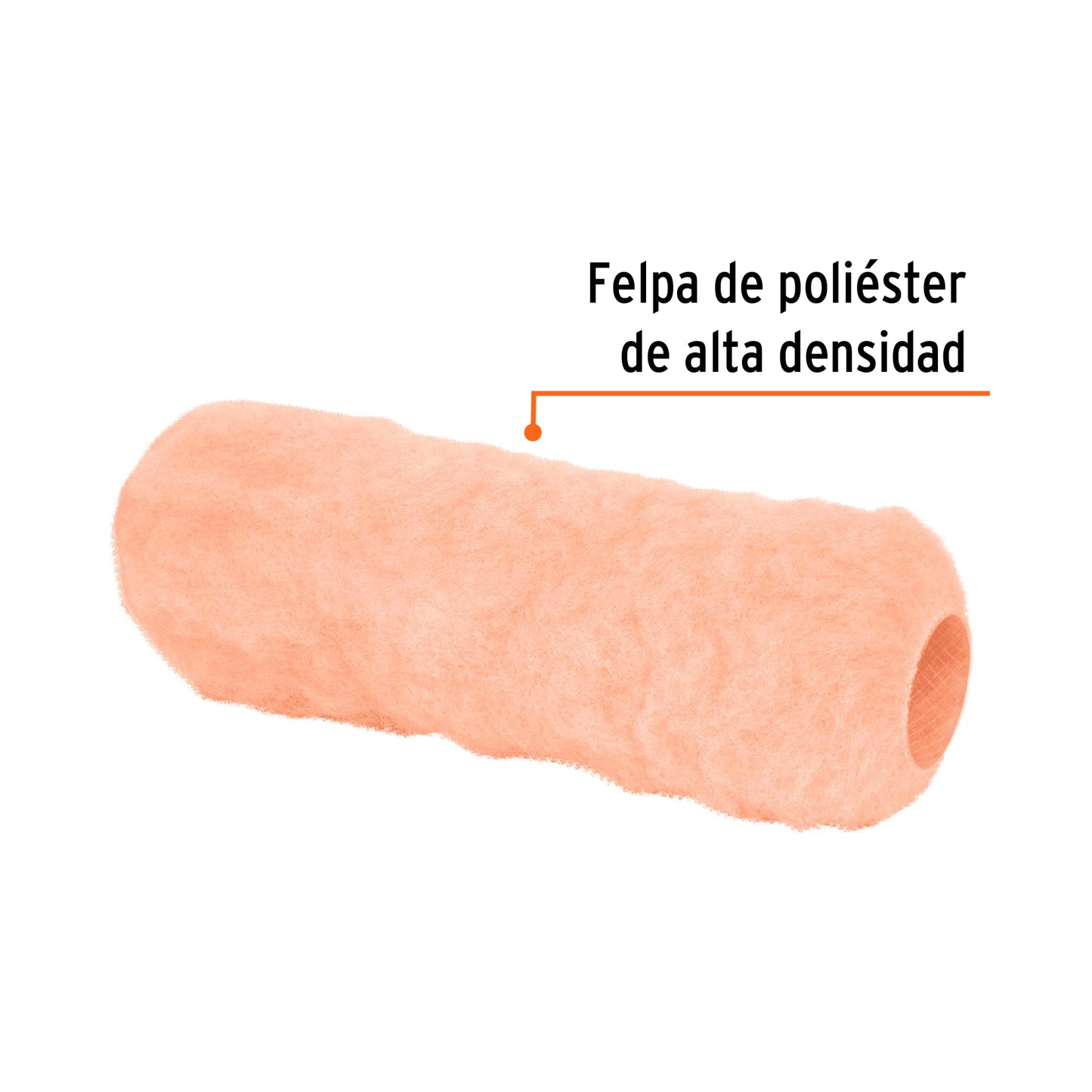 Felpa para rodillo de 9 pulgadas por 1 para superficies muy rugosas