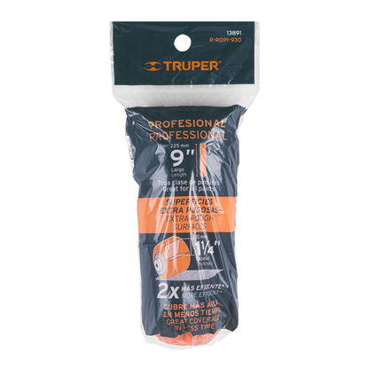 Felpa para rodillo de 9 pulgadas por 1 1/4 para superficies extrarrugosas