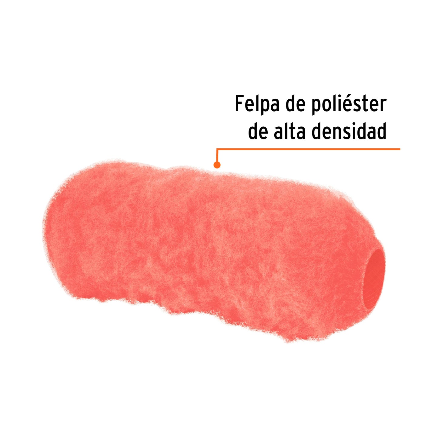 Felpa para rodillo de 9 pulgadas por 1 1/4 para superficies extrarrugosas