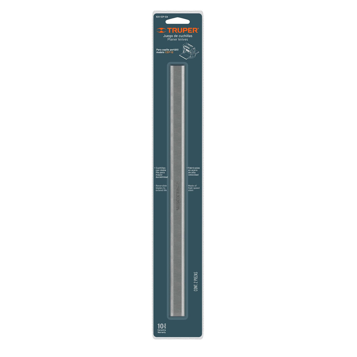 Blister con 2 cuchillas HSS CEP-12 - SKU 16243