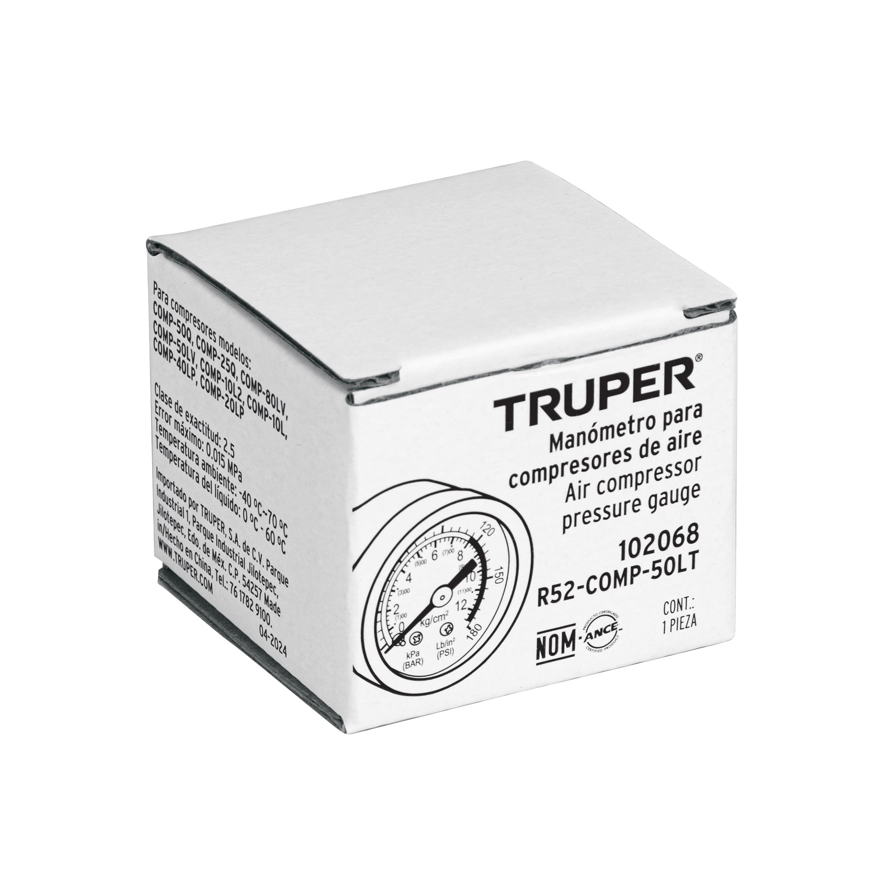 Manometro para compresores Grupo - SKU 102068