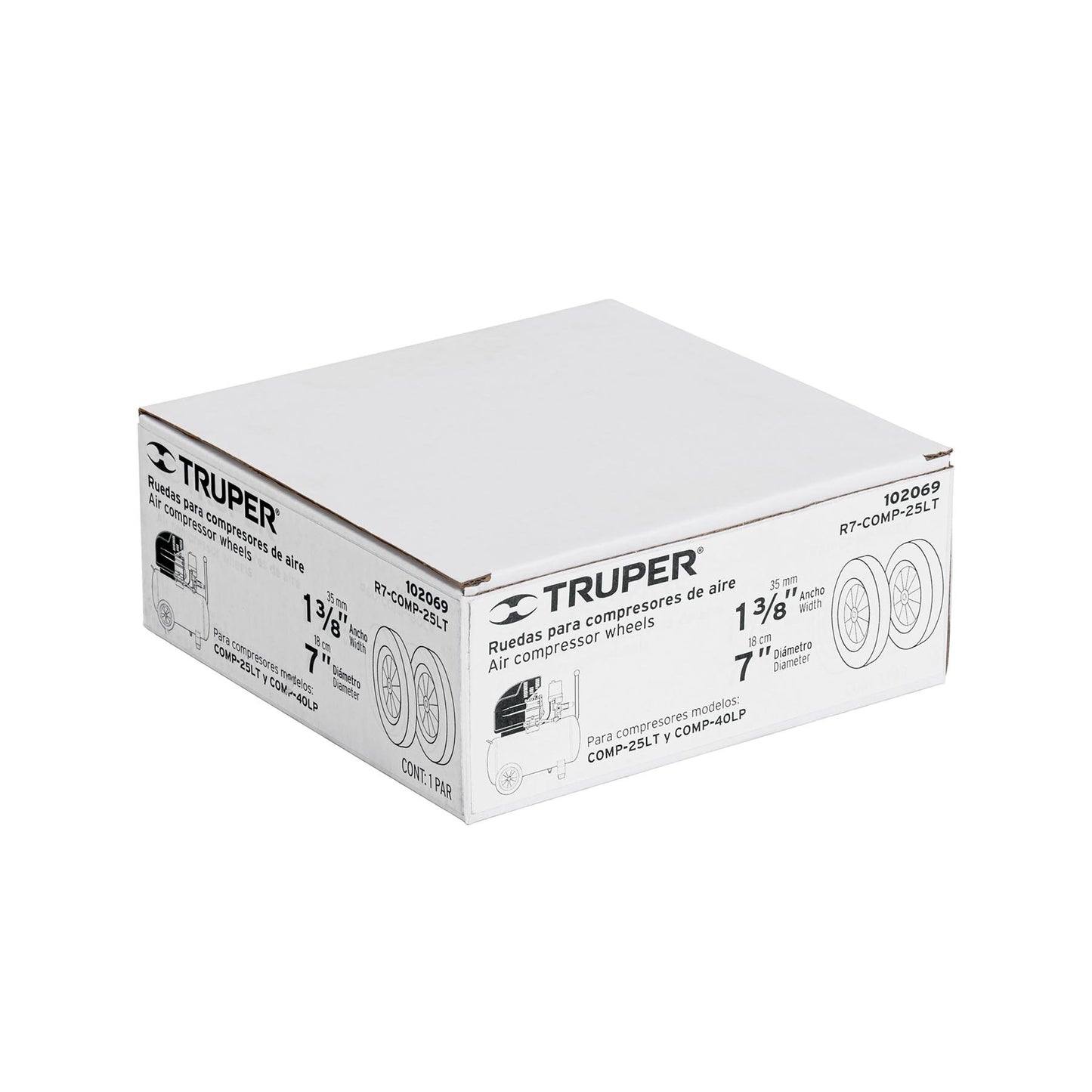 2 ruedas 1-3/8 pulg para compresores Grupo - SKU 102069