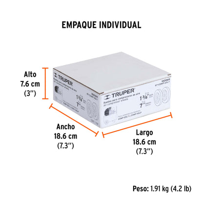 2 ruedas 1-3/8 pulg para compresores Grupo - SKU 102069
