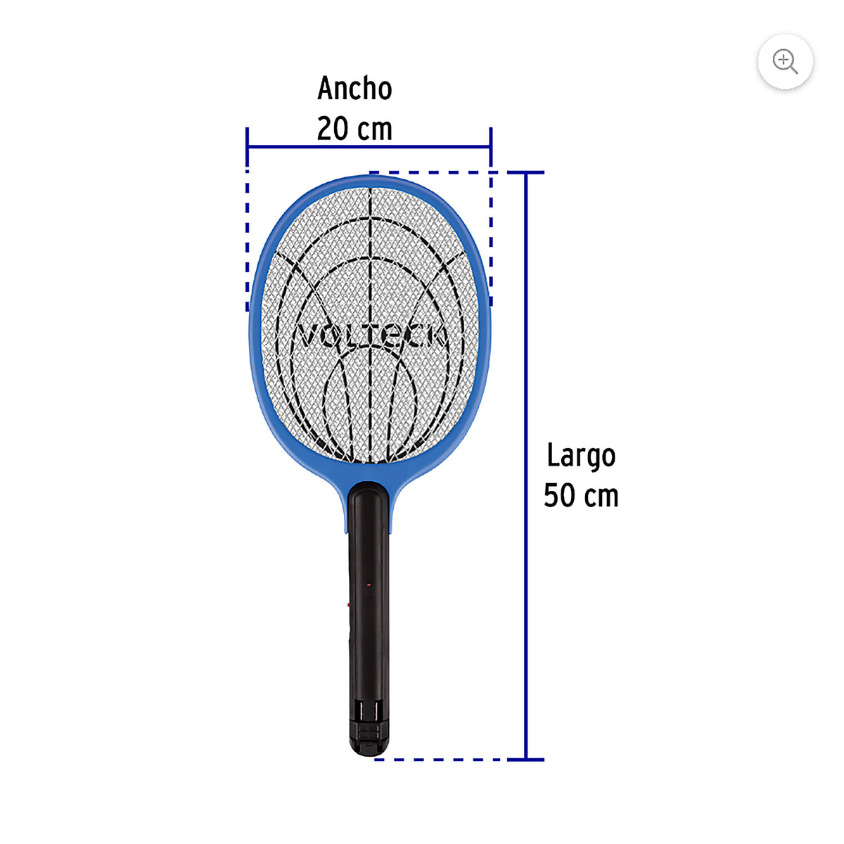 Raqueta mata moscas y mosquitos, recargable, VOLTECK BASIC · vista 3